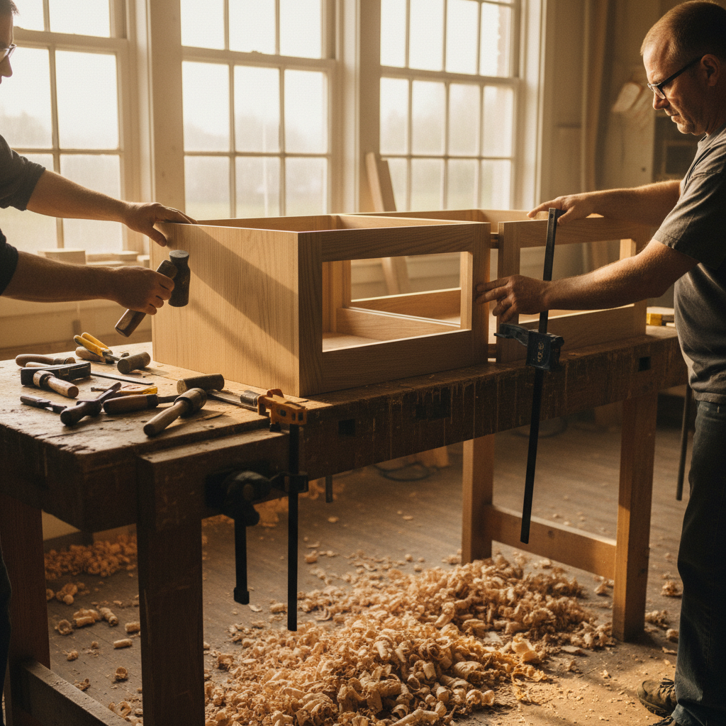 Atelier d'ébénisterie Ateliers Ayla — fabrication d'une cuisine sur mesure